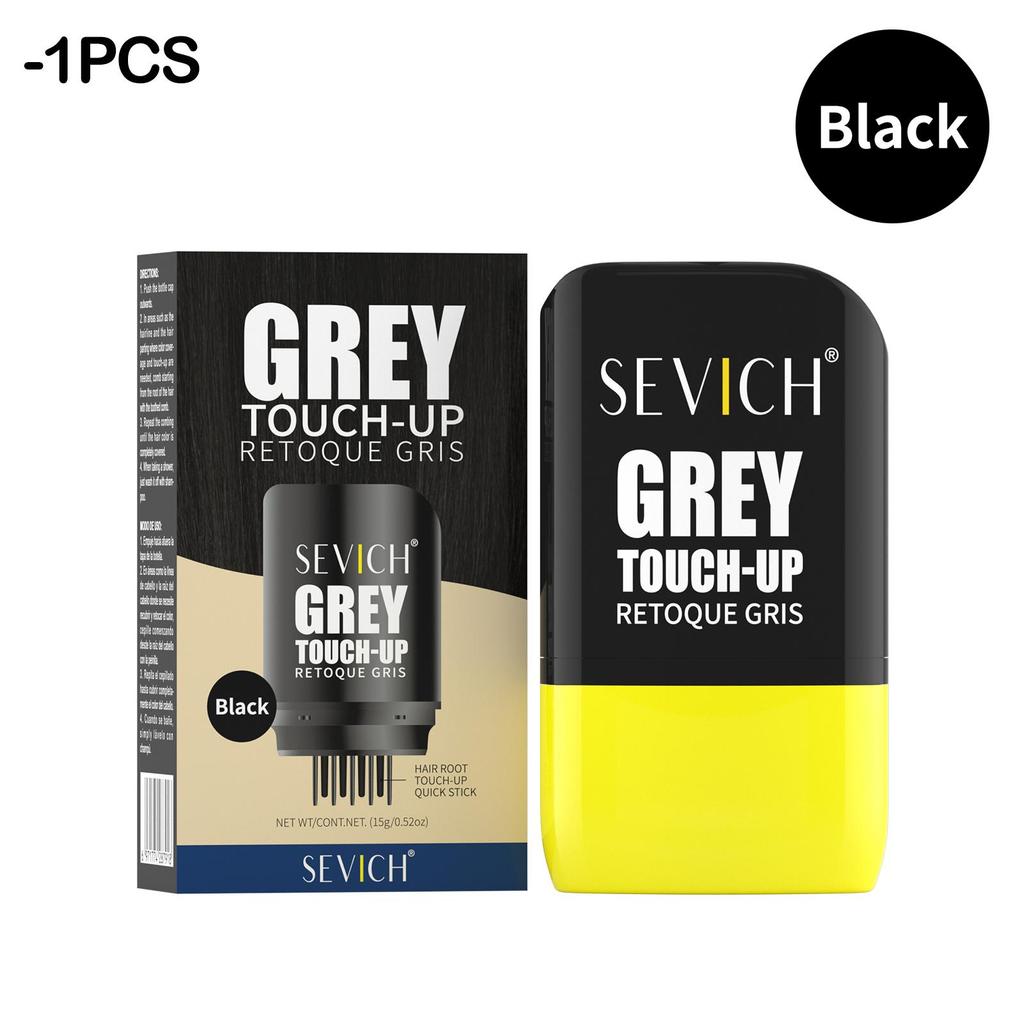 Hair Dye Stick With Comb SEVICH Temporary Waterproof Hair Coloring Pen Disposable Hair Root Concealer Stick Grey Touch Up Stick