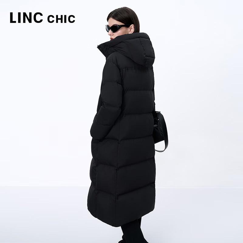 Jinyujie Women's Long Hooded Thickened Puffer Down Jacket Y24808229