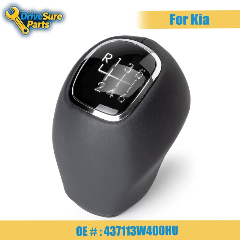 437113W400HU New Leather Gear Shift Knob Lever 6-Speed For Kia RIO RIO5 Pride For Hyundai Veloster 2012-2016 43711 3W400HU 1PC
