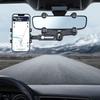 Rear View Glass Phone Holder,Rotatable and Retractable, Universals Mount, Cellphone Car Mount for 4''-7'' Device