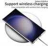 Transparent Electroplated Phantom Case Galaxy S24 Ultra With Precision Cutouts Kickstand Support