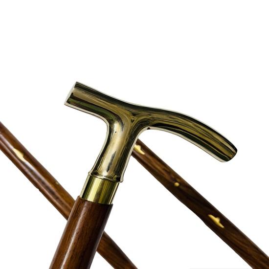 93,98 cm Designer-Gehstock aus Messing, Gehstock aus Holz, Gehstock im viktorianischen Stil, klassischer Gehstock, hochwertiger dreiteiliger Gehstock