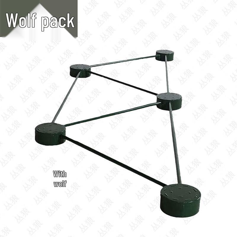 Jungle Wolf Mobile Five-Step Pile Obstacle Training Equipment