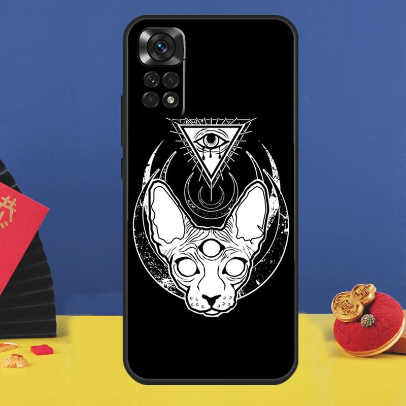 Witchcraft Witch Cat Case For Redmi Note 8 9 10 11 12 Pro 8T 9S 10S 11S Redmi 10 9 12C 9C 9T 10C 10A Cover Capa