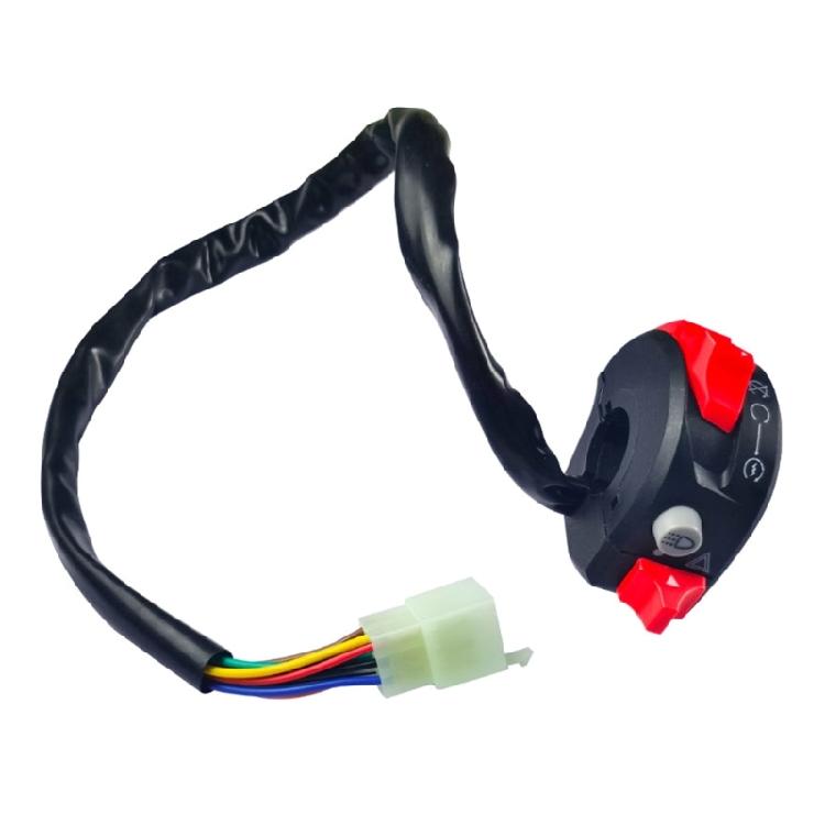 22mm Motorcycle Control Switch Motorbike Headlight Warning Light Start Scooter Controller Switch Button 1 чёрный