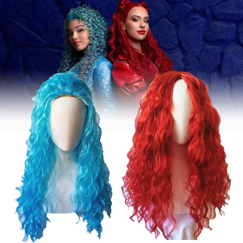 Stunning 2024 Descendants 4 Vampire Heir Long Wavy Wig For Cosplay With High Temperature Fiber