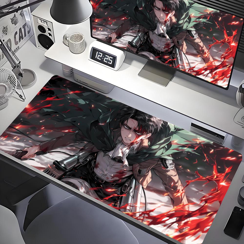 AAttack On TTitan Mouse Pad Desk Mouse Pad Cute HD Desk Pad Extended Gaming Keyboard Mats Large Xcm XXL Gamer Mousepad