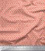 Soimoi Japan Crepe Satin Fabric Clover Leaves Small Print Fabric by Metre 42 Inch