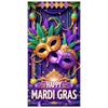 Mardi Gras Banner Ornate Mask Party Decoration Banner Carnival Banner Shiny Sequins Mardi Gras Backdrop For Photo Shoot Festival