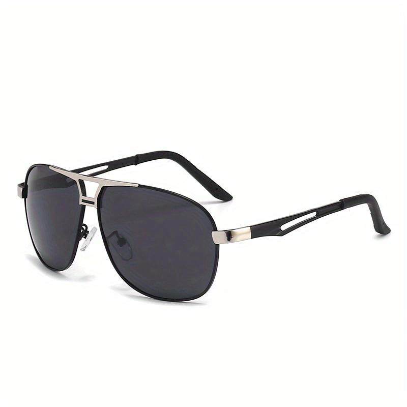 Fashion Gradient Sunglasses for Men Big Frame Pilot Sun Glasses Design Anti-reflective Lunette eil Homme UV400