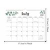 18 Months Leaf Pattern Calendar Square Weekly Schedule Calendar Durable Wall Calendar  Office