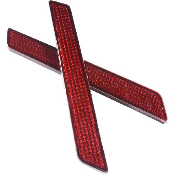 Motorcycle Saddle Bag Reflector Inserts Fit For Harley Street Glide Electra Glide Road Glide Road King FLHR FLHTC FLHX 2014-2024 (Red) красный