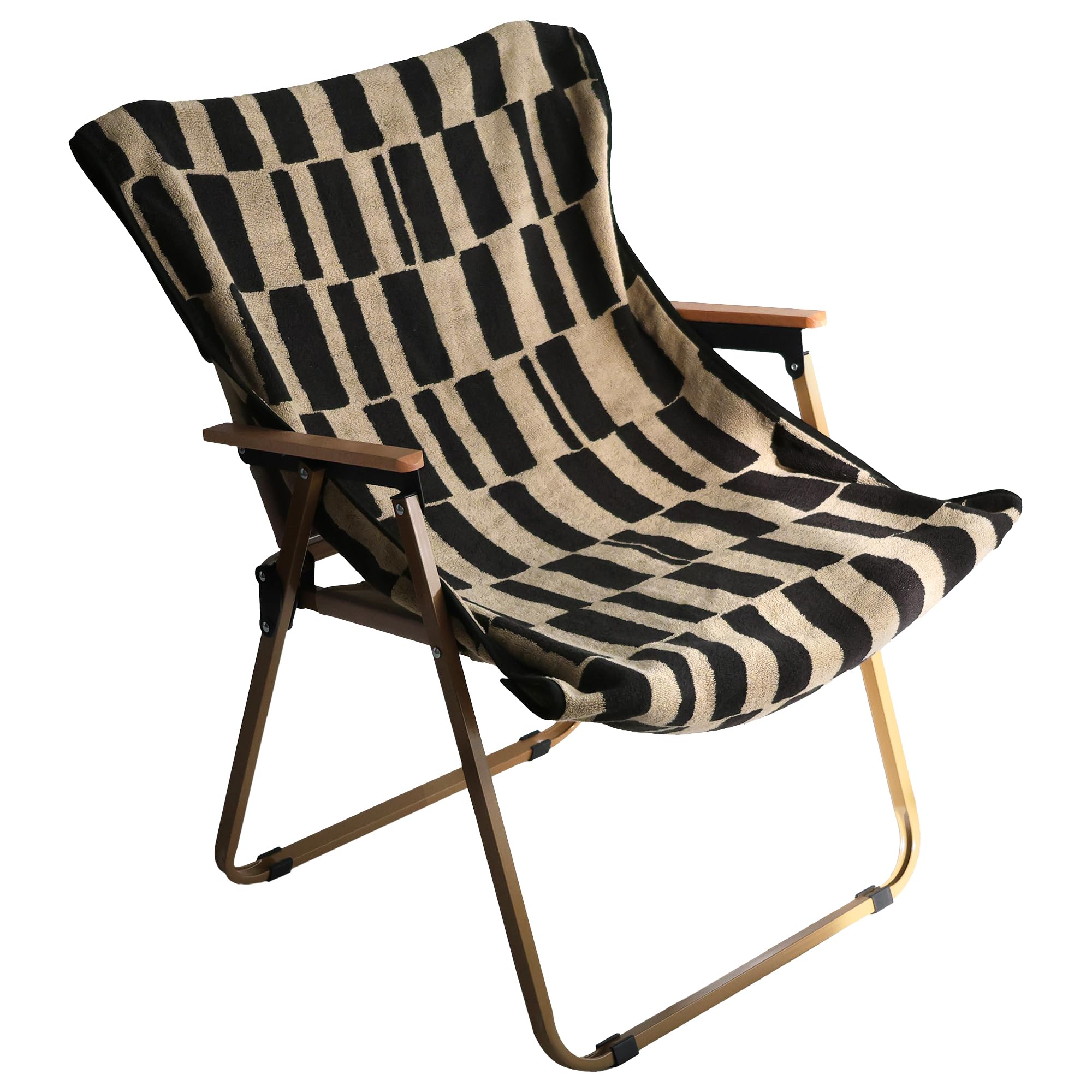 

Сертифицированный чехол на стул Imabari Towel (1 кусок) от hiorie SOLU, Черный Бежевый, Прибл.. 60 x 118 см, уличное полотенце, 100% хлопок, с кнопками