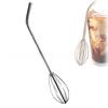 Stainless Steel Metal Straws Reusable Multi-functional 2in1 Innovation The Whisk Straw Drinking Accessories Adventure Quencher
