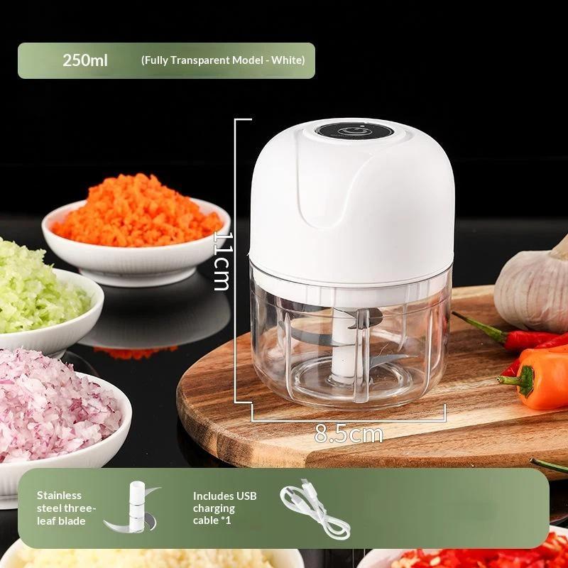 250Ml Garlic Masher Crusher Electric Kitchen Food Chopper Usb Portable Meat Grinder Vegetable Chopper For Kitchen Gadgets
