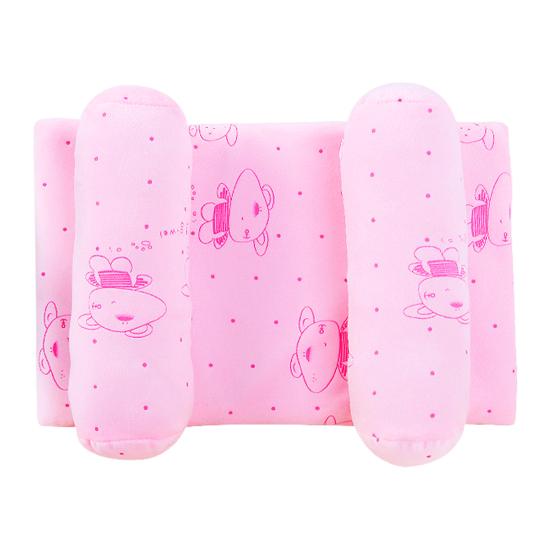 

Мягкие детские подушки Регулируемый детский подголовник Подушка для сна младенца для шеи розовый