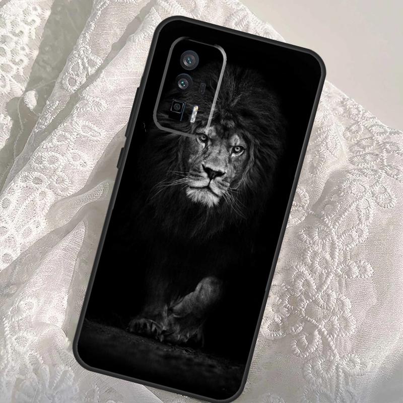 King Of The Jungle Lion Case For Xiaomi 14T Pro 13T 12T 11T 13 14 Ultra POCO X6 F6 Pro M6 X3 X5 M5s F3 F5 Cover