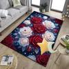 Starry Night Roses Office Rug Chair Mat, Entryway Carpet, Suitable for Front Door, Bedroom, Living Room, Desk, Holiday Gift