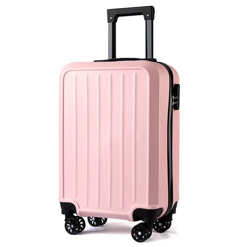 20-Inch Solid Color Suitcase with Logo Printing, Universal Wheels & Combination Lock