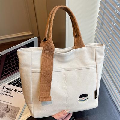 Einfarbige große Freizeittasche Herbst Neu Ausgehen Kosmetiktasche Schulter Unterarm Tragetasche