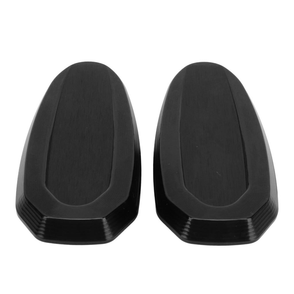 2Pcs Mirror Base Cover Aluminum Alloy Water Resistant Windshield Mirror Hole Cover for S1000RR 2019 to 2023 Black
