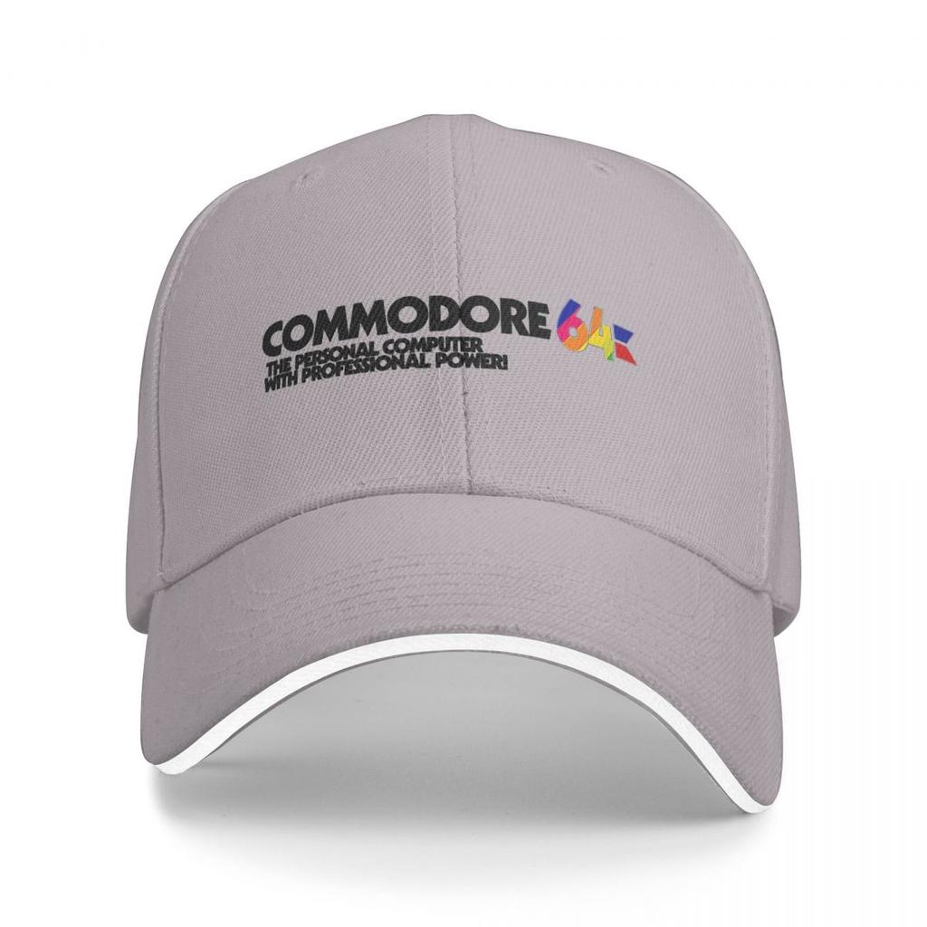 Commodore 64 Logo Baseballkappen Snapback Baseballmützen Atmungsaktiv Lässig Kappe Outdoor für Männer und Frauen