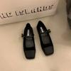 [Armano] Square Head Mary Jane Shoes Women's Commuting Word Belt 2025 New Model with Skirt Temperament Single Shoes
