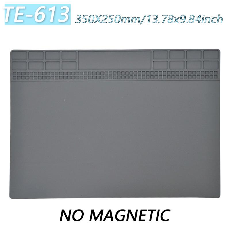Magnetic Mat Silicone Work Mat Soldering Station Mat Heat Resistant 932°F Anti-Static for Electronic Phone Laptop Watch Repair