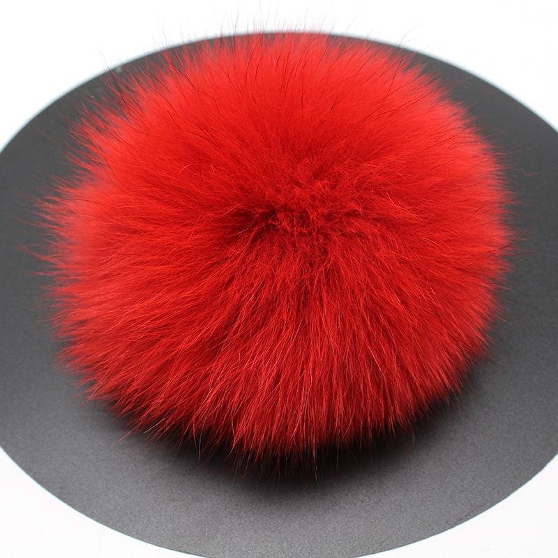 Low Price Fox Hairball 13Cm Real Hairball Pendant Wool Hat Special Fur Big Raccoon Hairball
