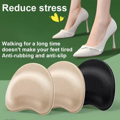 Thickened Sponge Half Insole - Non-Slip Forefoot Cushion Inserts for Women's Shoes