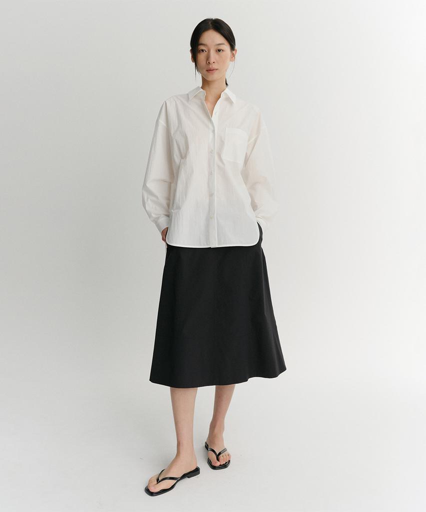 Ia Layn Stitch Line Skirt (Black)