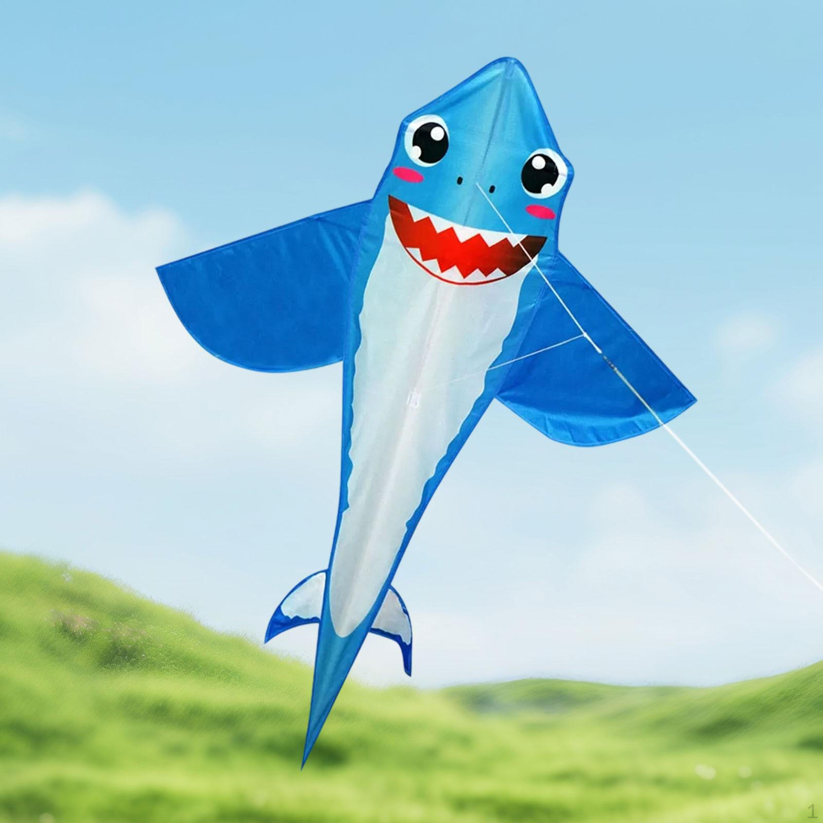 

Giant Shark Kite, Portable, Easy to Fly, Lightweight for Children, Flying Toy, Animal Kite Park,