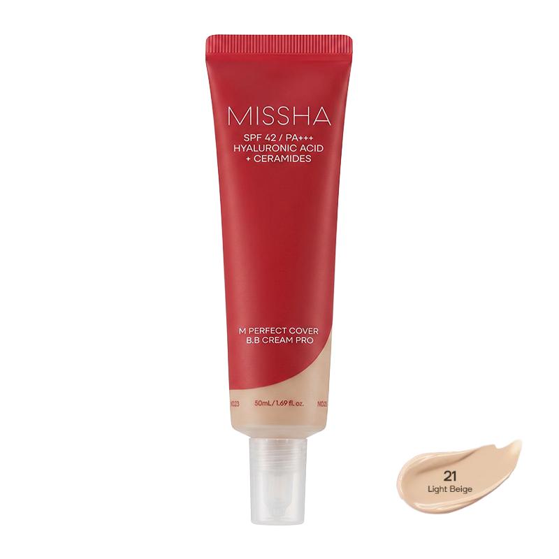 MISSHA M Perfect Cover BB Cream Pro SPF42 PA+++ 50ml (4 Options)