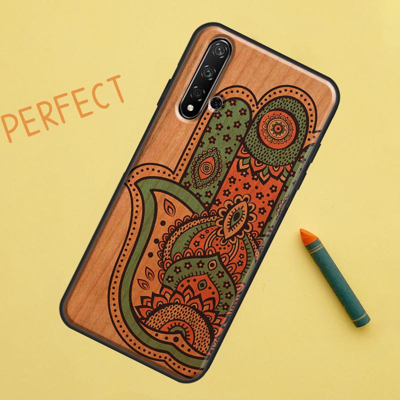 Wood Pattern For Huawei Nova 8i 12i 11i 12s Y73 Y72 Y61 Y91 Y90 Y70 Y60 9 10 SE P30 P40 Lite P60 Pro Case