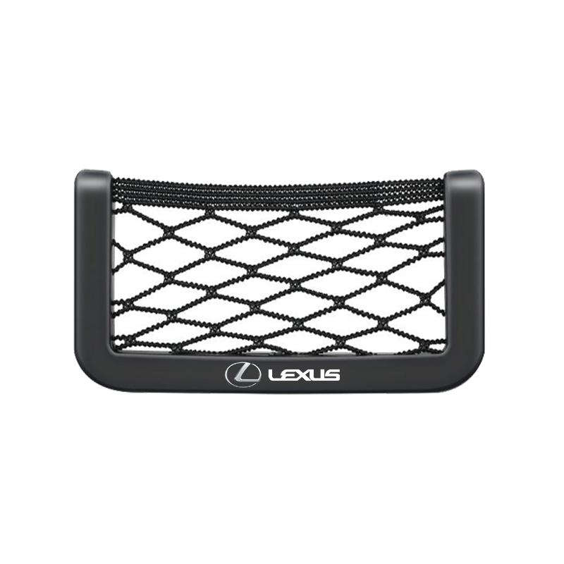 

1Pcs Car Net Bag Phone Holder Storage Net Box Pocket Organizer For Lexus F SPORT ES RX NX LS UX LM LX GX LC RZ IS CT GS RC HS SC