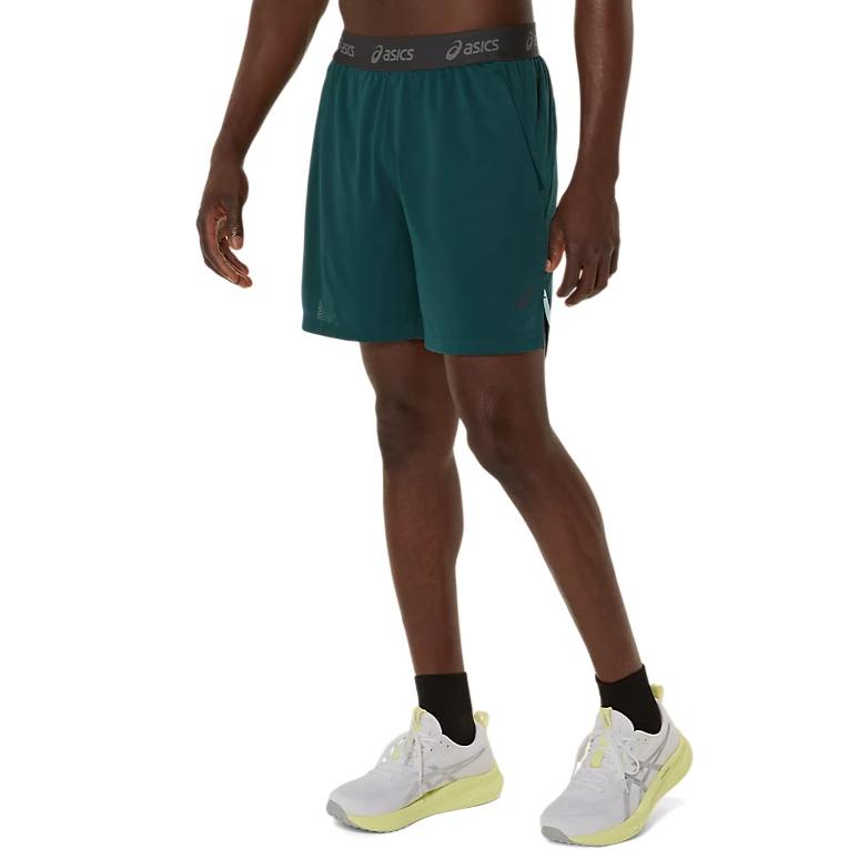 Asics Actibreeze™ Comfortable Fashion Sports Five-Point Casual Shorts Men shorts Saxon-Green 2031E894-300