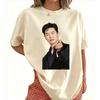 2026 Hot Sale Kim Moo Yeol K-drama Fans Gift T-shirt Korean Actor Aesthetic Finger Heart Print Cotton Casual T-shirt