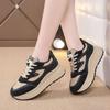 2025 New Women's Platform Shoes Lightweight Height-enhancing Casual Sneakers Spring Outdoor Versatile Fashion Vulcanized Shoes