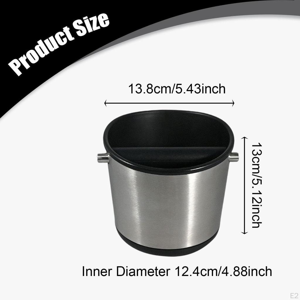 Coffee Knock Box Espresso Organizer Portable 5.43 Inchx5.12 inch Office Waste Bin