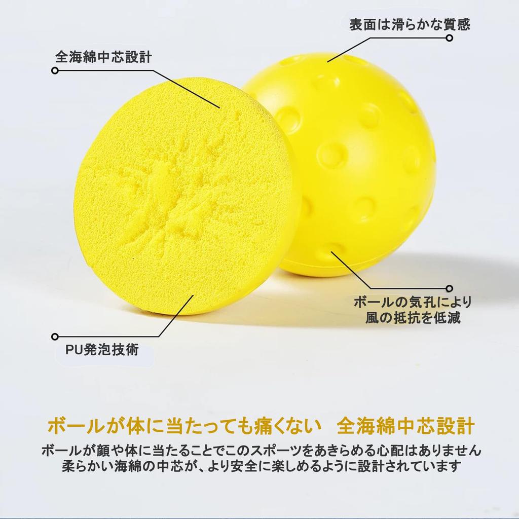 [TakaraSumi] Silent Pickleball, Set of 2  Professional Grade Training Balls  Suitable for Official Games & High Durability  Indoor & Outdoor Use,