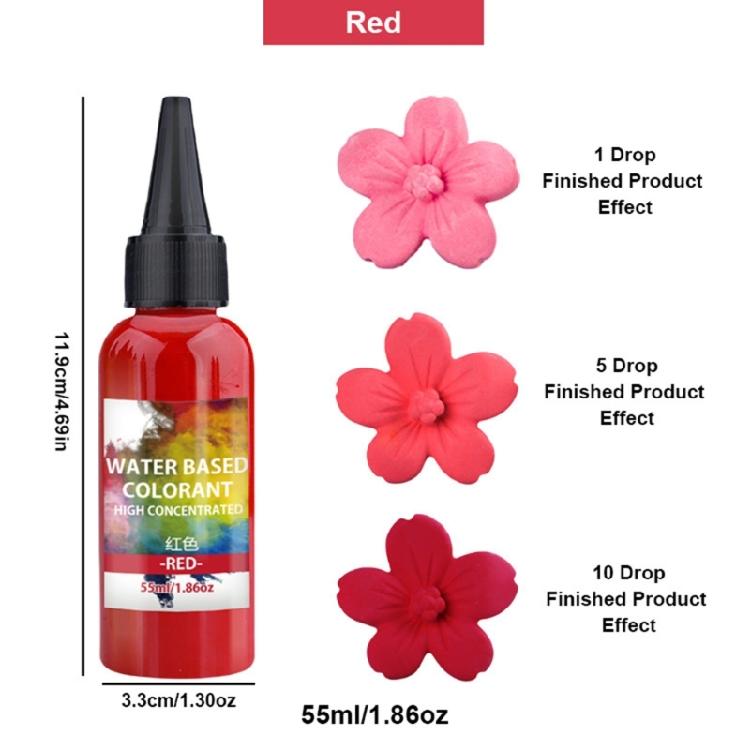 55ml Long Time Use Liquid Color Dye for Handmade Craft Easy Blend Pigment for Cement Art and School Projects