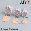 3Pcs Clay Mould Flip Candy DIY Oval Rhombus Love Heart Spring Press Mould Cake Pasta Buns Baking Tool