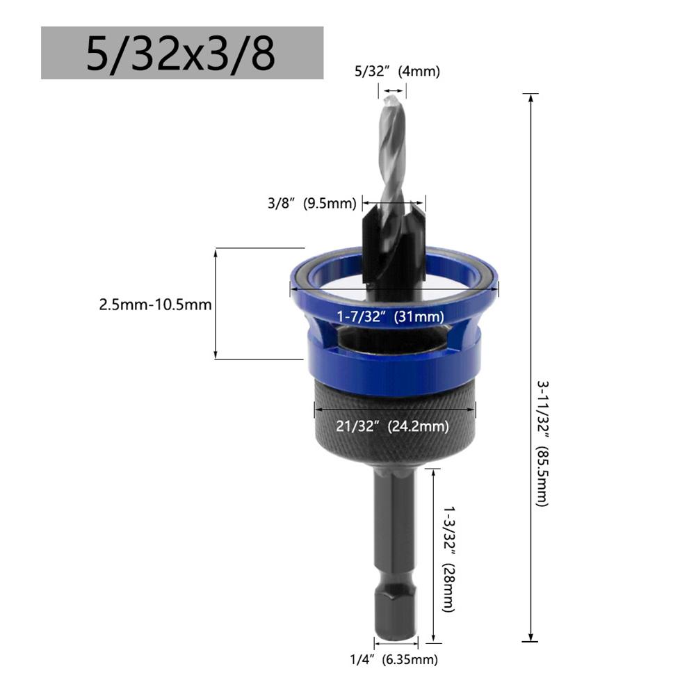 

Handmade Drawers Countersink Drill Anti Kickback Drill Bit Router Bit Router Bit Anti Kickback Design Carpentry Tool