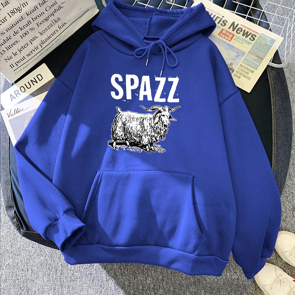 Hip Hop Rock Band SPAZZ Hoodies Winter Fleece Clothes for Women Sudaderas Para Mujer Graphic Pullovers Casual Unisex Sweatshirts