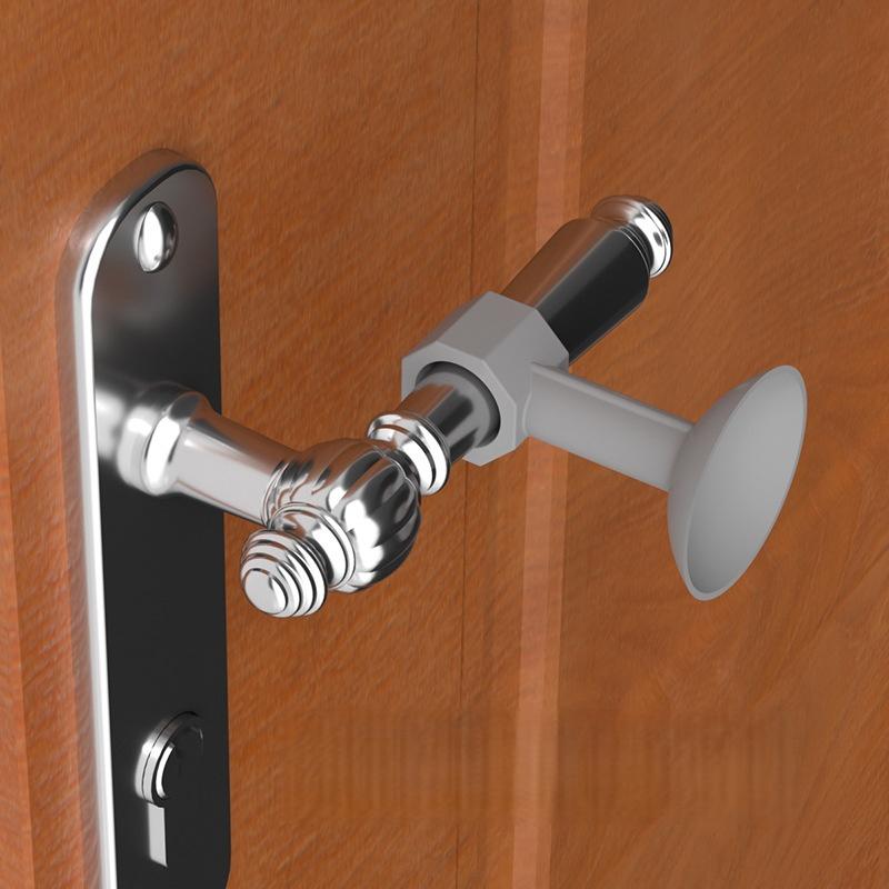5Pcs Heavy Duty Silicone Door Stopper Bumper Pads Anti-Collision Suction No Drilling Silicone Door Handle Pad for Bedroom Living Room