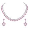 Silver Plated Alloy Necklace Set with Earrings For Women