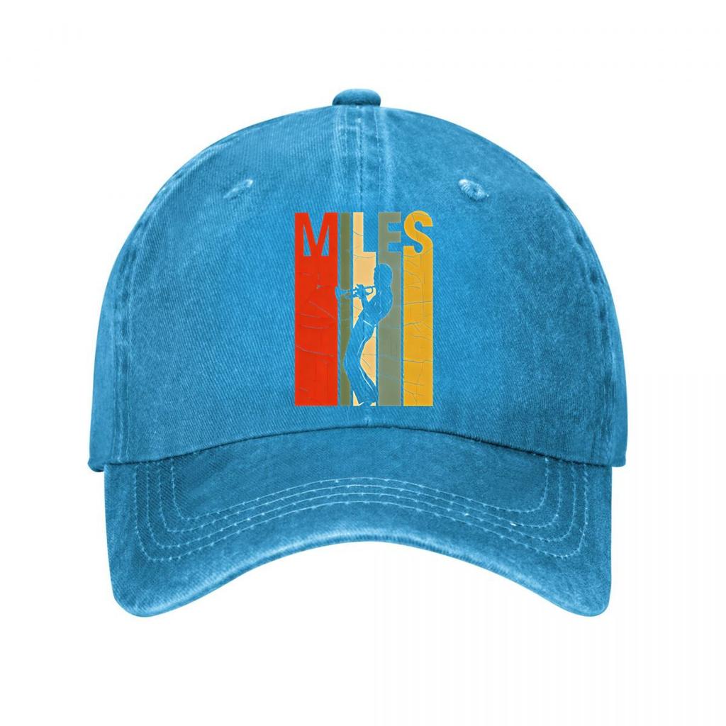 Berretto da baseball grafico vintage Miles Berretto da baseball lavato