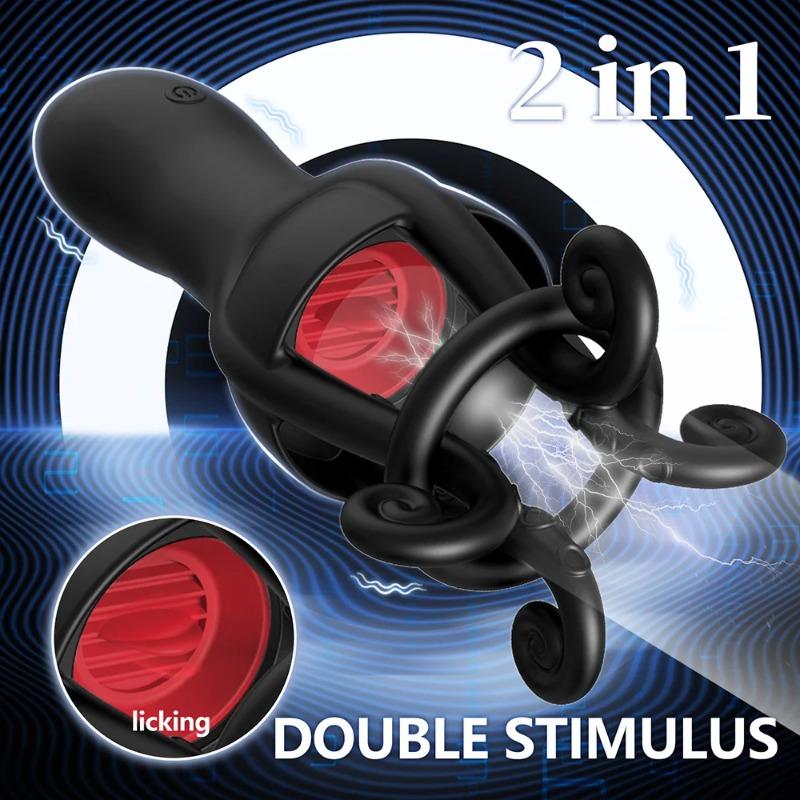 Wibrator treningowy penisa – Stymulator żołędzi do opóźniania wytrysku i treningu wytrzymałościowego (Wzmacniacz męskiej przyjemności)