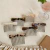 Korean-Japanese Style Acetate Bow Hair Comb for Women – Elegant Hair Bun & Bangs Accessory