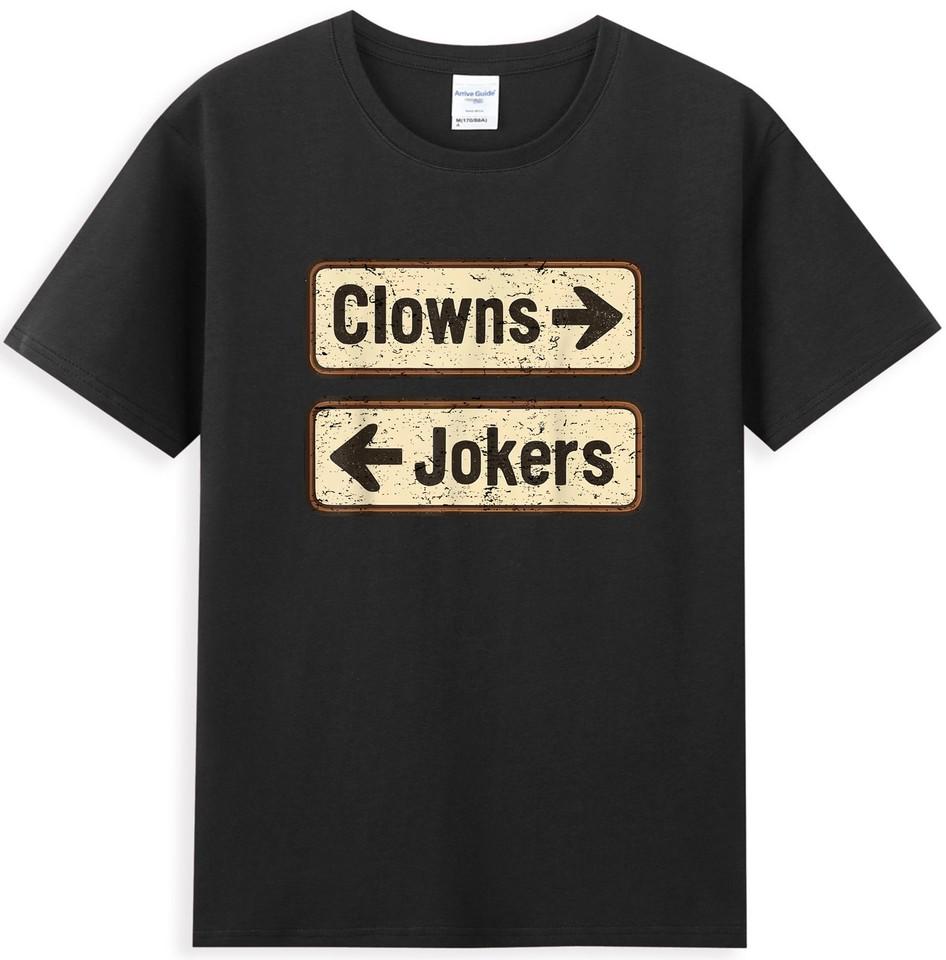 T-Shirt Direzione Sarcasmo Divertente Clown e Buffoni